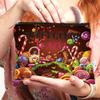 1 pc Cute Red Snack Bag for Travel, Weekend Getaways, and Makeup - Organize Your Cosmetics and Emergency Snacks - Ideal Gift for Friends, Sisters, and Trip - Fashionable and Functional (F0296) view 3