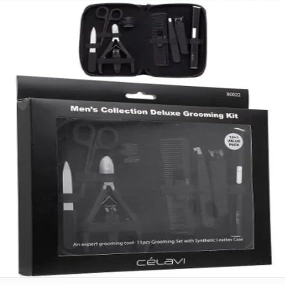 11PC Men's Manicure Grooming Kit
