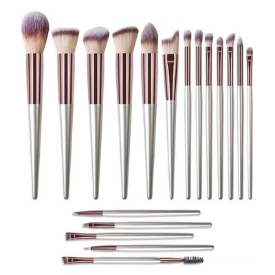 18PCS Makeup Brush Set with Foundation, Concealer, Blush & Eyeshadow Brushes + Makeup Bag Premium Synthetic Soft Bristles for Flawless Makeup Application