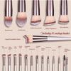 18PCS Makeup Brush Set with Foundation, Concealer, Blush & Eyeshadow Brushes + Makeup Bag  Premium Synthetic Soft Bristles for Flawless Makeup Application view 2