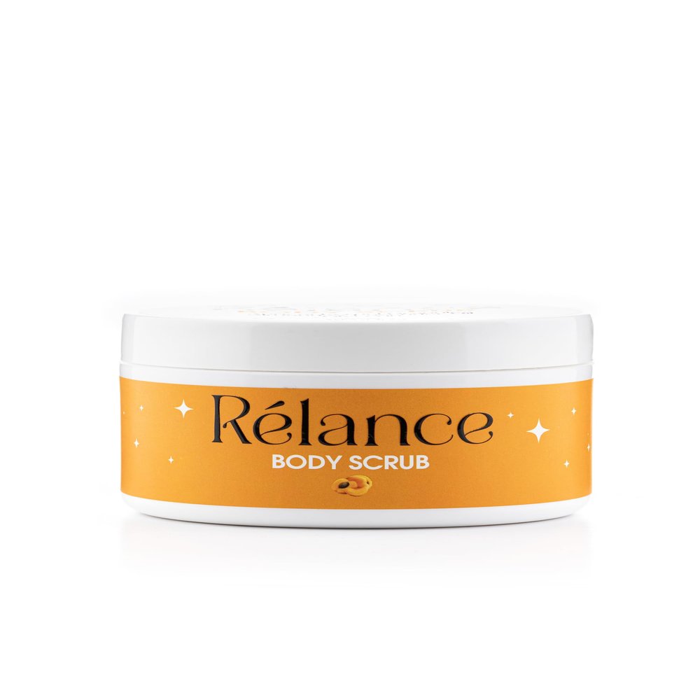 Relance Body Scrub with Apricot Kernel Granules, Almond, Lavender Oil, Glycerin, 300ml (10.14 fl oz)