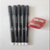 5 pc Italia Deluxe Fine Eyeliner Pencil 1004 White + Pencil Sharpener view 3