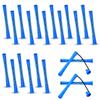 20 Pcs Blue Perm Rods for Short and Long Hair - 0.35 Inch Small Cold Wave Rollers & Curling Rods for Braids - DIY Hair Perm Kit view 1