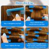 20 Pcs Blue Perm Rods for Short and Long Hair - 0.35 Inch Small Cold Wave Rollers & Curling Rods for Braids - DIY Hair Perm Kit view 4