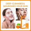 3pcs-Turmeric Wash and Care Three Piece Set,Turmeric Facial Cleanser & Turmeric Soap Bar & Turmeric Face Scrub Pads,Face & Body Cleanser,Turmeric Cleansing Skincare Set, Deep Cleansing view 3