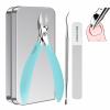 Toe Nail Clippers for Ingrown & Thick Toenails with Nail File & Cleaner - Podiatrist Ingrown Toenail Clippers Set for Seniors & Adults - Ingrown Nail Tool with Stainless Steel Super Sharp Blades view 1