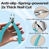 Toe Nail Clippers for Ingrown & Thick Toenails with Nail File & Cleaner - Podiatrist Ingrown Toenail Clippers Set for Seniors & Adults - Ingrown Nail Tool with Stainless Steel Super Sharp Blades view 4