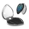 Sxijie Triple Moon Witch Goddess Wicca Pentacle Compact Mirror,Double-Sided 1X/2X Magnifying Pocket Makeup view 1