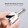 4Pcs Life optimization Stainless Steel Manual Nose & Ear Trimmer for Travel, Compact & Washable Men's Grooming Clipper for Precise, Gentle Trimming view 4