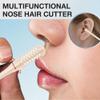 2-in-1 Nose Hair Cutter, Double Sided Nose Hair Knife, Nasal Hairs Remover Tool, Portable Manual 360 Rotating Noses Ear Trimmer with Ear Picker, Nasal Trimmer for Women & Men Travel Home Use (20PCS) view 4