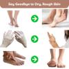 Foot Moisturising Socks and Hand Gloves Set Infused with Essential Oils  Soft Fabric Covered Silicone Socks and Gloves for Cracked Heels, Rough Skin, Cuticles (Pink) view 4