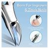 1Pcs Ingrown Nail Clippers Precision Thick Toenail Clipper Comfort Grip Fingernail Clipper Ergonomic Handle Toenail Scissors(Red) view 4