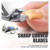 1Pcs Toenail Clippers Wide Jaw Opening Thick Nails Cutter Long Handle Stainless Steel Professional Fingernail Clipper(Silver) view 2