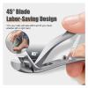 1Pcs Toenail Clippers Wide Jaw Opening Thick Nails Cutter Long Handle Stainless Steel Professional Fingernail Clipper(Silver) view 3