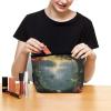QSKDLAC Puerto Rico Rainforest Cosmetic Bags for Women with Zipper Portable Makeup Bag Pu Makeup Pouch for Work Or Travel Gifts view 4