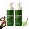 Man Hair Removal Cream with Natural Aloe Vera,Hair Removal Cream,Quick & Gentle No-Shave Hair Rehmoval Spray for Face, Body & Intimate Areas  Fast-Acting, Moisturizing & Non-sticky (2) view 1