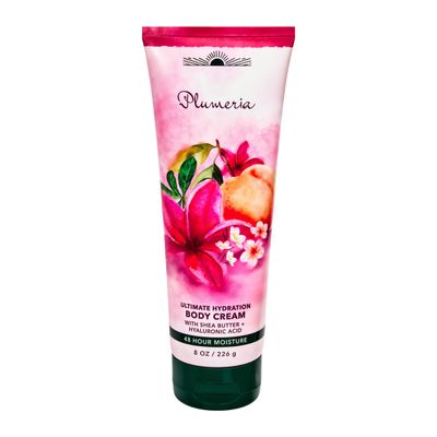 Bath and Body Plumeria Ultimate Hydration Body Cream - 8 Oz