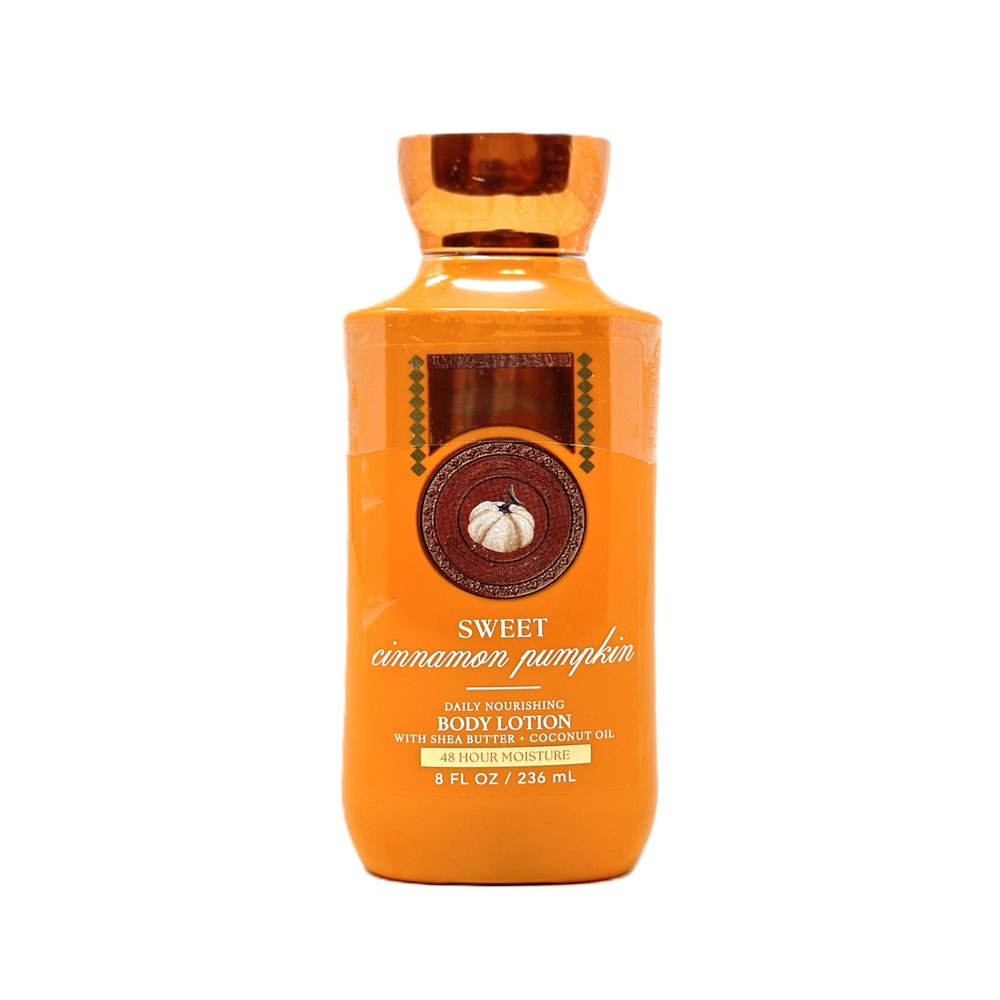 Bath and Body Daily Nourishing Body Lotion with Shea Butter (8 FL OZ, Sweet Cinnamon & Pumpkin)