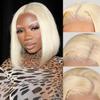 12 inch Bob Wig Human Hair, Glueless Wigs Human Hair Pre Plucked, 13x4 bob lace front wigs for Woman, 180% Density Bob Wigs with Baby Hair (613) view 1