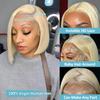 12 inch Bob Wig Human Hair, Glueless Wigs Human Hair Pre Plucked, 13x4 bob lace front wigs for Woman, 180% Density Bob Wigs with Baby Hair (613) view 2