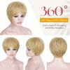 SOFEIYAN Pixie Cut Wig - Short Blonde Wig with Bangs Layered Pixie Haircut Synthetic Hair Wigs for Women Soft Glueless Heat Resistant Natural Looking Light Blond Wavy Wigs for Daily Party Use view 2
