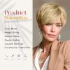 SOFEIYAN Pixie Cut Wig - Short Blonde Wig with Bangs Layered Pixie Haircut Synthetic Hair Wigs for Women Soft Glueless Heat Resistant Natural Looking Light Blond Wavy Wigs for Daily Party Use view 3