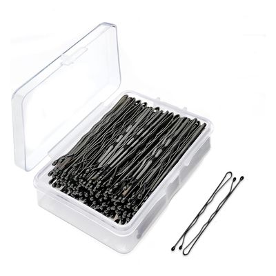 YunYunStrap 600 PCS Black Bobby Pins, Hair Pins for Women Girls, Invisible Wave Hair clips Bulk with Storage box, Pain-Free Hairpins for all Hair types