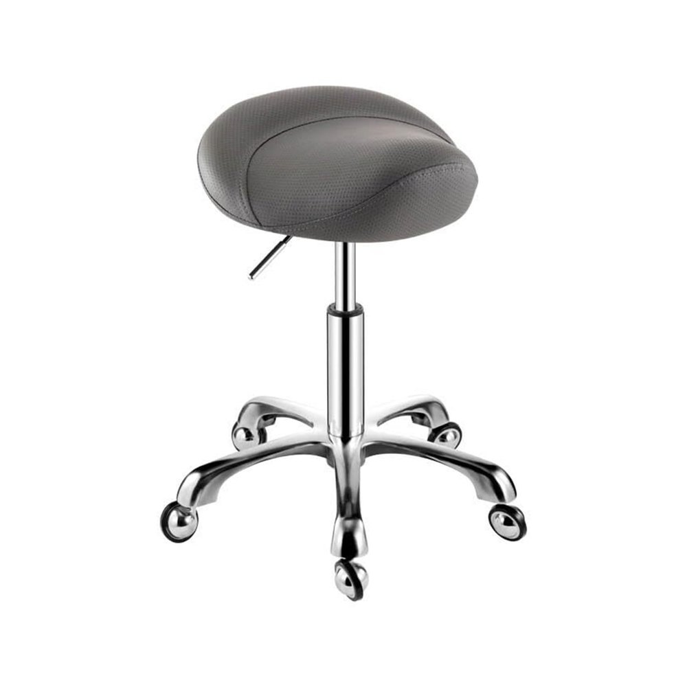 JYPIINFS Stool Ergonomic Saddle Stool with Wheels Adjustable Hydraulic Vanity Chair Footstool for Makeup Studios Offices Indoor Outdoor Use Rollable Design for Comfort Mobility