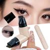 2025 New Foldable Eyeliner Pen, Double Head Wing Stamp, Waterproof And Non Smudging, for Dating, Traveling, Commuting, Wedding (Honey tea brown) view 2