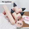 2025 New Foldable Eyeliner Pen, Double Head Wing Stamp, Waterproof And Non Smudging, for Dating, Traveling, Commuting, Wedding (Honey tea brown) view 4