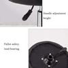 Adjustable Rolling Stool with 360 Swivel, Hydraulic Lift, PU Leather Seat, for Office, Tattoo, Salon, Kitchen, Massage  Black view 4