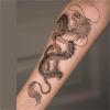 1/2pcs Dragon Arm Herbal Temporary Tattoo Stickers For Men And Women, Semi-permanent Non-reflective, Waterproof, Lasting 2 Weeks, Fake Tattoos(1pcs) view 3