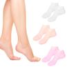 1 Pair Reusable Silicone Moisturizing Socks for Dry Cracked Feet, Spa Gel Heel Sleeves for Women & Men, Foot Care Masks to Repair Rough Skin & Calluses (1 Pair-Beige) view 4
