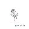 2pcs Rose Neck Temporary Tattoo Stickers For Men And Women, Semi-permanent Non-reflective, Waterproof, Lasting 2 Weeks, Fake Tattoos view 2