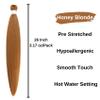 Honey Blonde Braiding Hair Pre stretched Boho Hair for Braiding Hypoallergenic Micro Curl Boho Braids Synthetic Curly Crochet Bohemian Braids Non Toxic Ez Braid Knotless Color 27 view 2