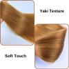 Honey Blonde Braiding Hair Pre stretched Boho Hair for Braiding Hypoallergenic Micro Curl Boho Braids Synthetic Curly Crochet Bohemian Braids Non Toxic Ez Braid Knotless Color 27 view 4