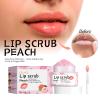 Peach Lip Scrub, Moisturizing Exfoliating Treatment for Dry Chapped Lips, Natural Ingredients with Jojoba Oil, Vitamin E, 30g with Applicator view 2