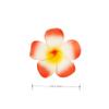 4 Pcs 7cm Hawaiian Flower Hair Clips Frangipani Plumeria Foam Head Flower Wedding for Women Girls Party Beach Hair Clip (White and red) view 2