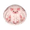 Adorable Pig Bath Cap Reusable Waterproof Double Protects Hair Shower Cap view 1