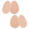 4 Packs Oval Puff Beauty Egg, Make-up Egg Air Cushion Puff Makeup Sponge Foundation Sponge Professional Beauty for Eye Foundation, Blush Application, Forehead, Cheeks, Dry and Wet (Skin Tone) view 1