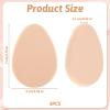 4 Packs Oval Puff Beauty Egg, Make-up Egg Air Cushion Puff Makeup Sponge Foundation Sponge Professional Beauty for Eye Foundation, Blush Application, Forehead, Cheeks, Dry and Wet (Skin Tone) view 2