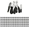 4-Piece Foot Doctor Nail Clippers, Suitable for Elderly People with Thick and Embedded Nails. Nail Clippers and Nail Scissors for Manicures. Factory Wholesale Sales. (Black, 200PACK) view 1