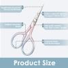 Facial Hair Small Grooming Scissors for Men Women, 3.5inch Small Precision Scissors, Safety Scissor with PU Sheath for Facial Hair, Eyebrow, Eyelash, Beard, Moustache view 3