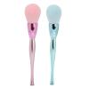2pcs Nail Dust Cleaner Brush, Nail Dust Remover Brush, Electroplated Handle with Soft Synthetic, Dual Use for Nail Art Dust and Makeup Powder Removal, view 1