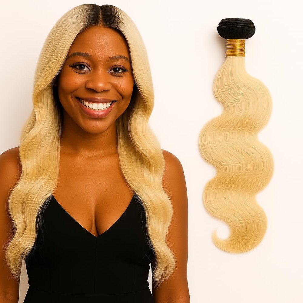 100% Human Hair Body Wave Bundle Single Pack, Brazilian Virgin Hair Extensions, Various Sizes and Colors Available (613, 10)