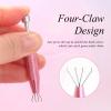 Xpircn 3Pcs Piercing Ball Grabber Tool, Piercing Changing Tools 4-Claw Pick Up Piercing Ball Holder, Gem Tweezers Piercing Jewelry for Jewelry Craft Small Parts Pickup view 3