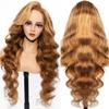 BUTMAX 250% Density Glueless Honey Blonde Lace Front Wigs Human Hair Highlight Lace Front Wig Human Hair 13x6 Ombre Lace Front Wig Pre Plucked Pre cut Not Fall Out No Knots 26 Inch view 1