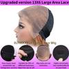 BUTMAX 250% Density Glueless Honey Blonde Lace Front Wigs Human Hair Highlight Lace Front Wig Human Hair 13x6 Ombre Lace Front Wig Pre Plucked Pre cut Not Fall Out No Knots 26 Inch view 3