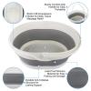 Collapsible Foot Soaking Tub for Foot Bath Soak Spa, Foot Tub for Soaking Feet Massager Health Care, Plastic Bucket with Handle Wash Basin Laundry Basket for Travel Beach RV, Gifts for Women Parents view 3