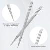 Clofiak 2Pcs Nail Cleaning Cuticle Stick Tool, Stainless Steel Pusher view 4